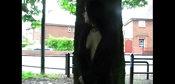  Teen goth babes public pussy flashing and outdoor skinny amateur punk exposing